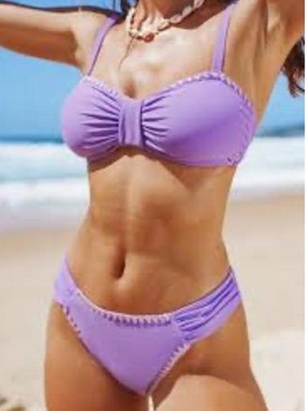 Cupshe Purple Bikini Set - Women's Large